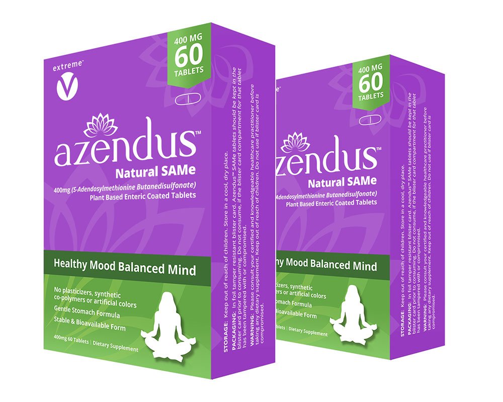Extreme V Azendus Mood 400mg SAM-e Enteric Coated Tablets 120 Tablets