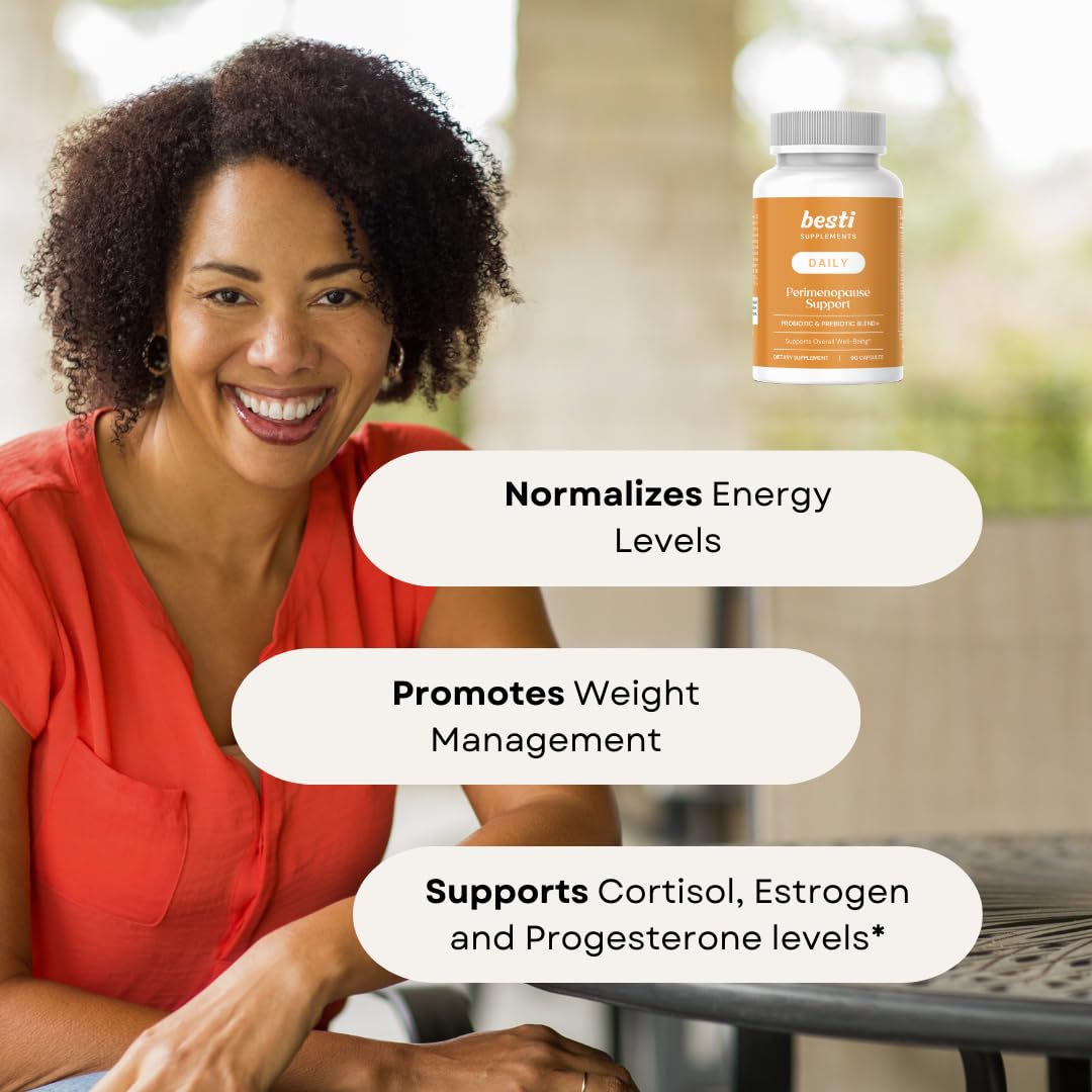 Besti Daily Perimenopause Support Probiotic & Prebiotic Blend Capsule 90 Capsules