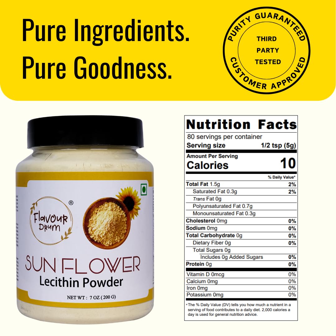 Flavour Drum Sunflower Lecithin Powder 7oz (200g)