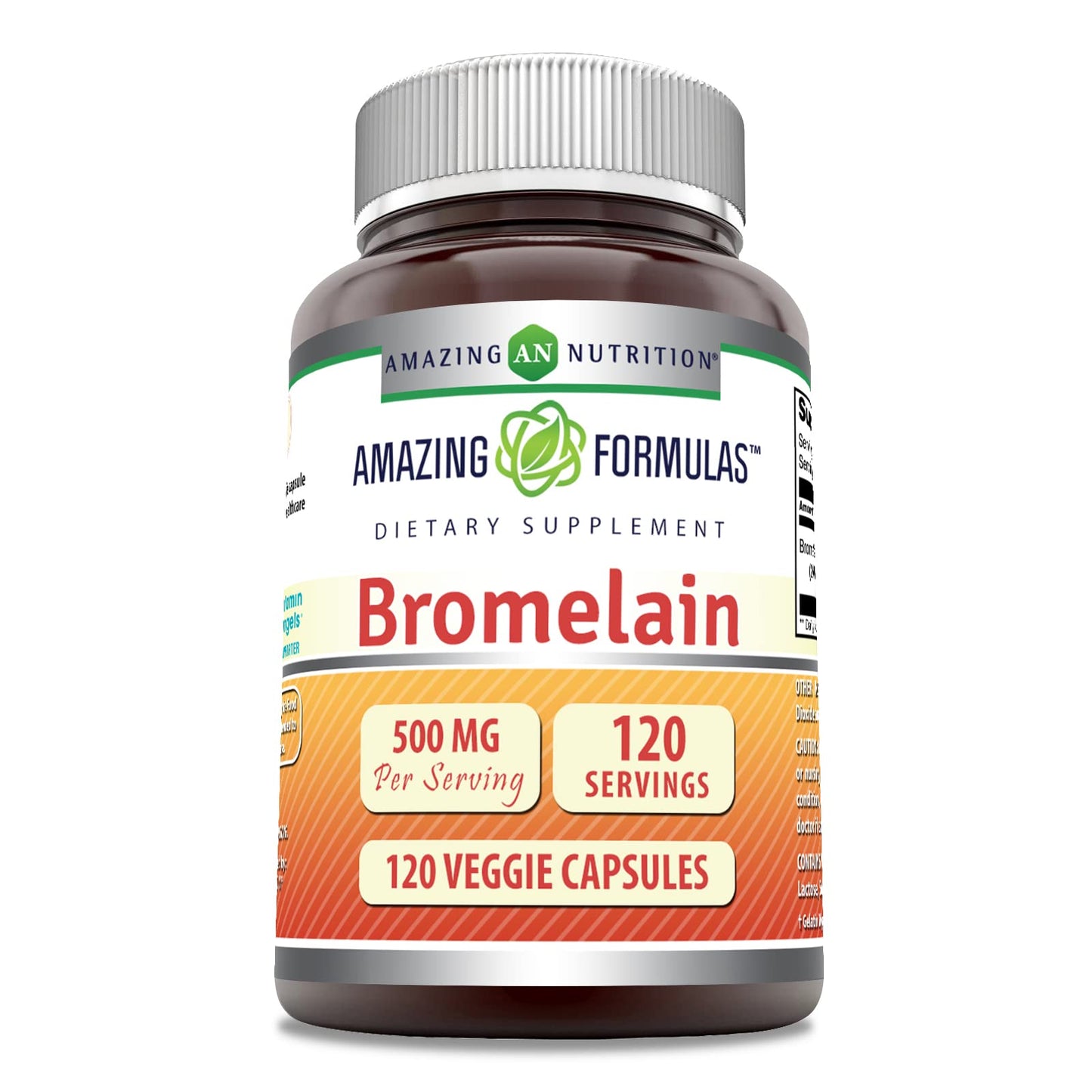 Amazing Nutrition Bromelain Supplement Capsules 120 Count