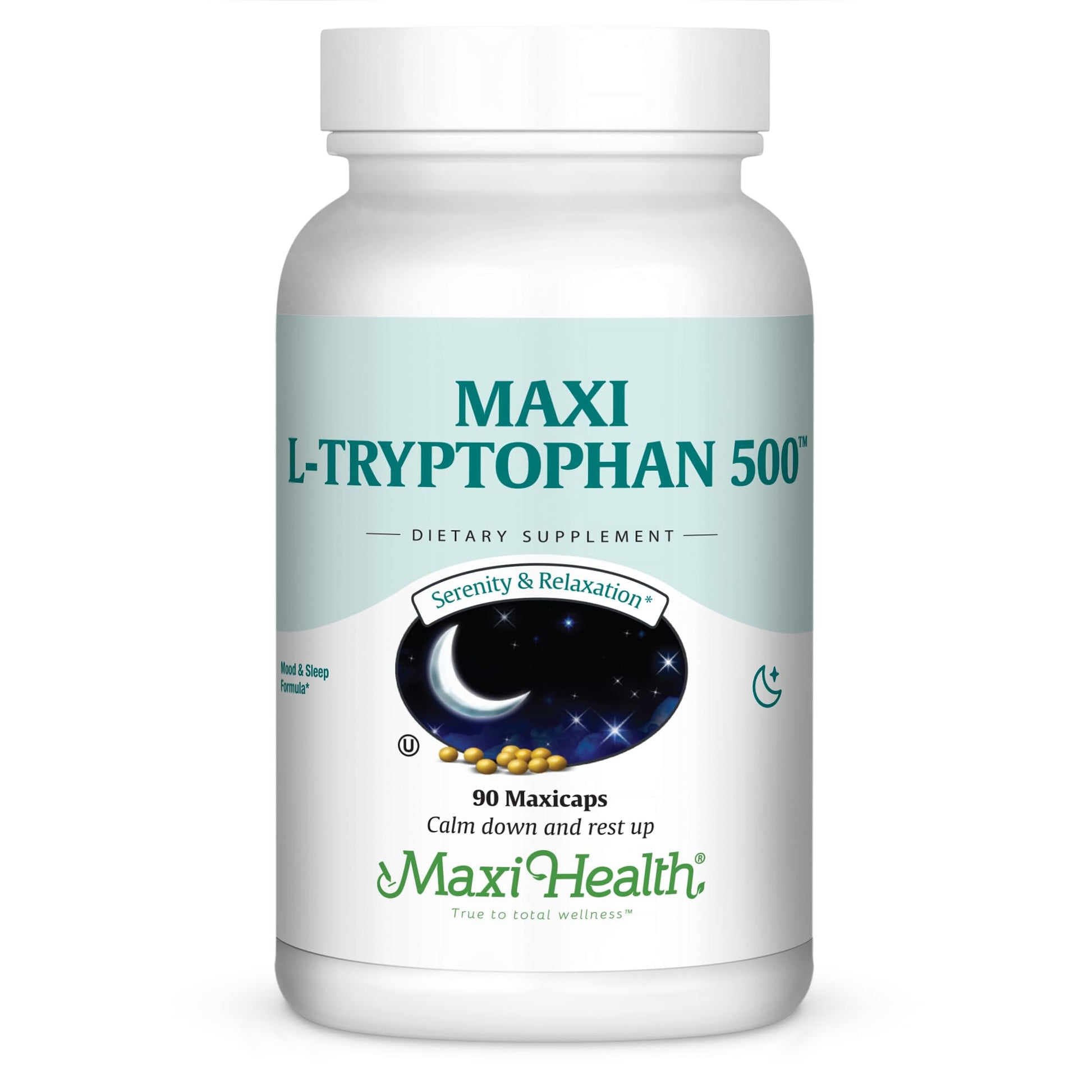 Maxi Health L-Tryptophan 500mg Mood & Sleep Formula Capsule 90 Count