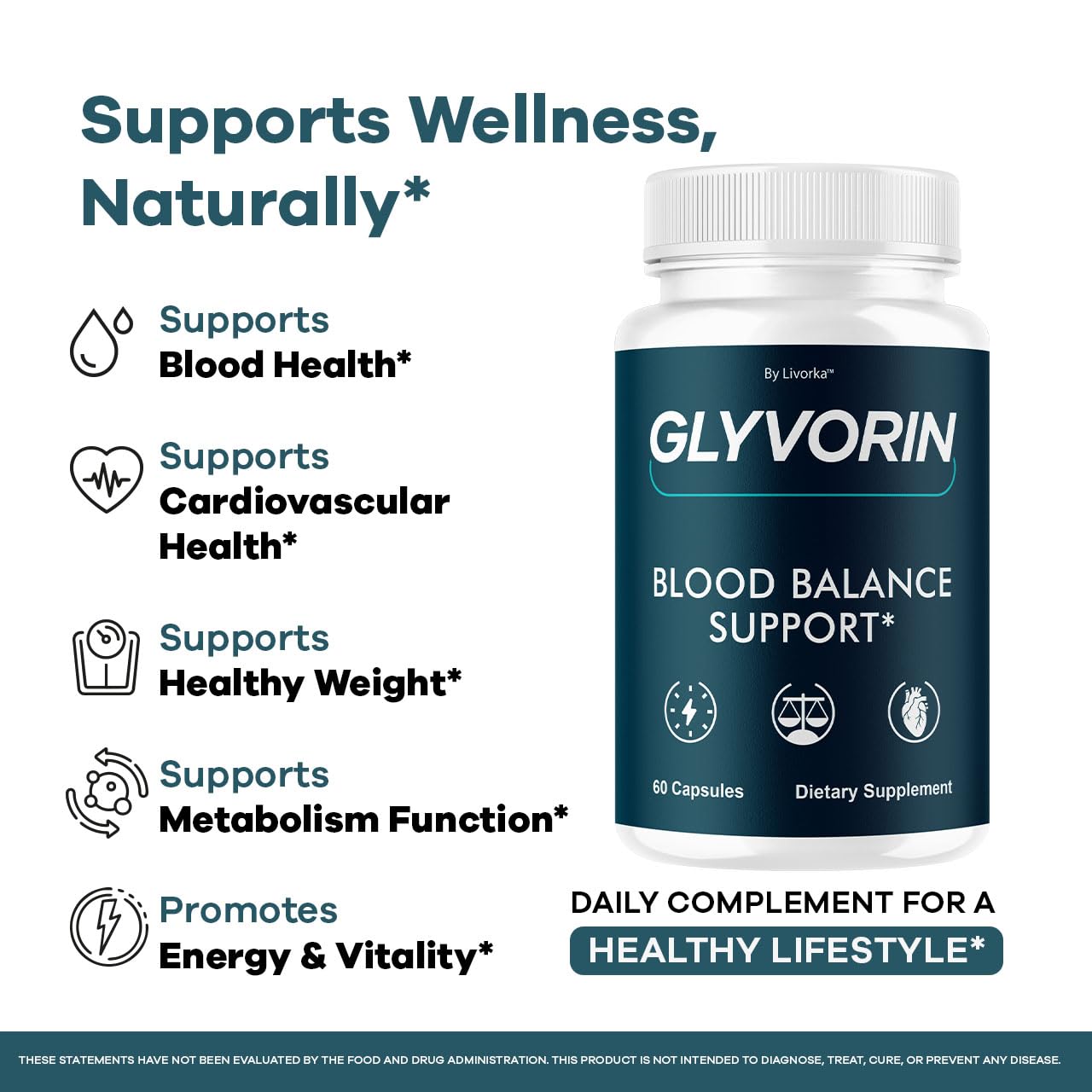 LIVORKA Glyvorin Capsules 60 Count