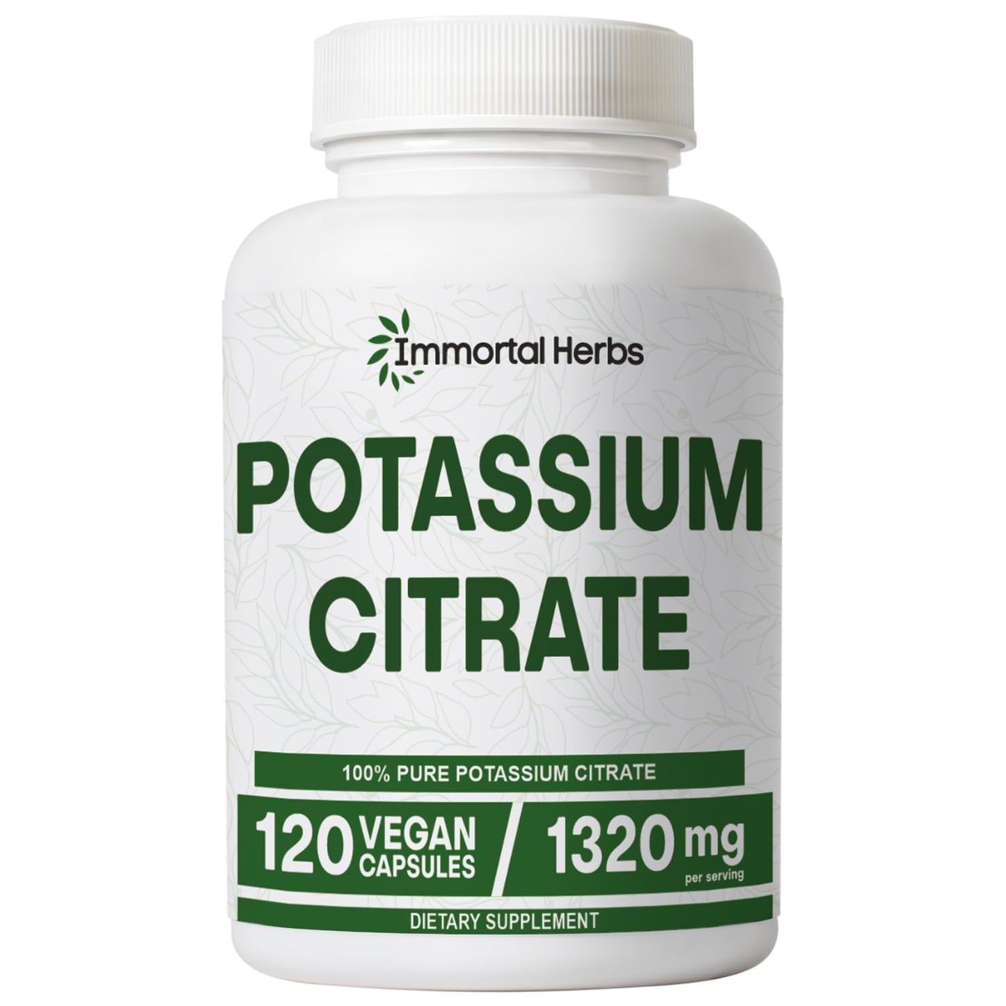 Immortal Herbs Potassium Citrate Supplement Capsule 120 Capsules