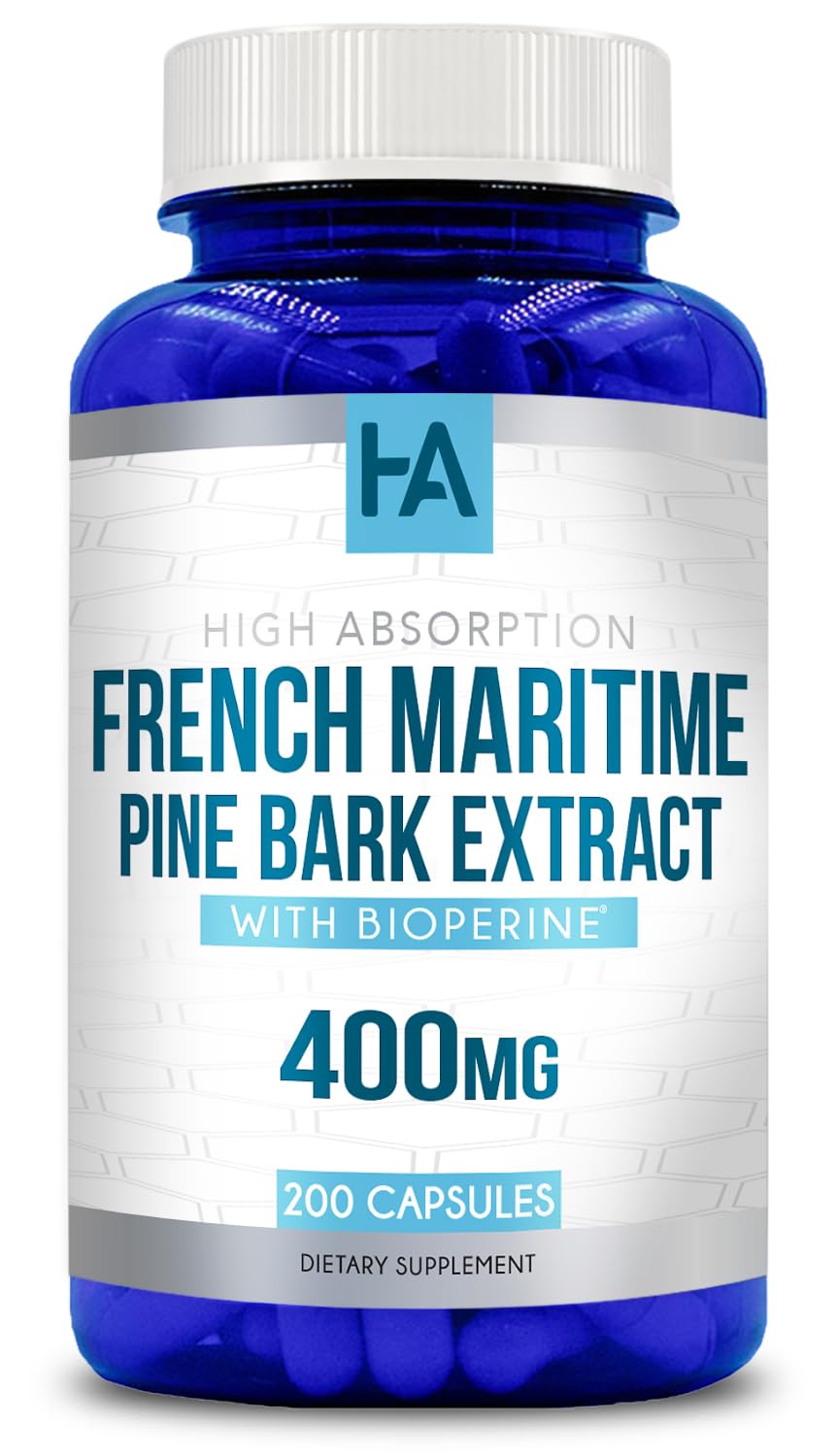 Healing Awakening French Maritime Pine Bark Extract Capsules 200 Count