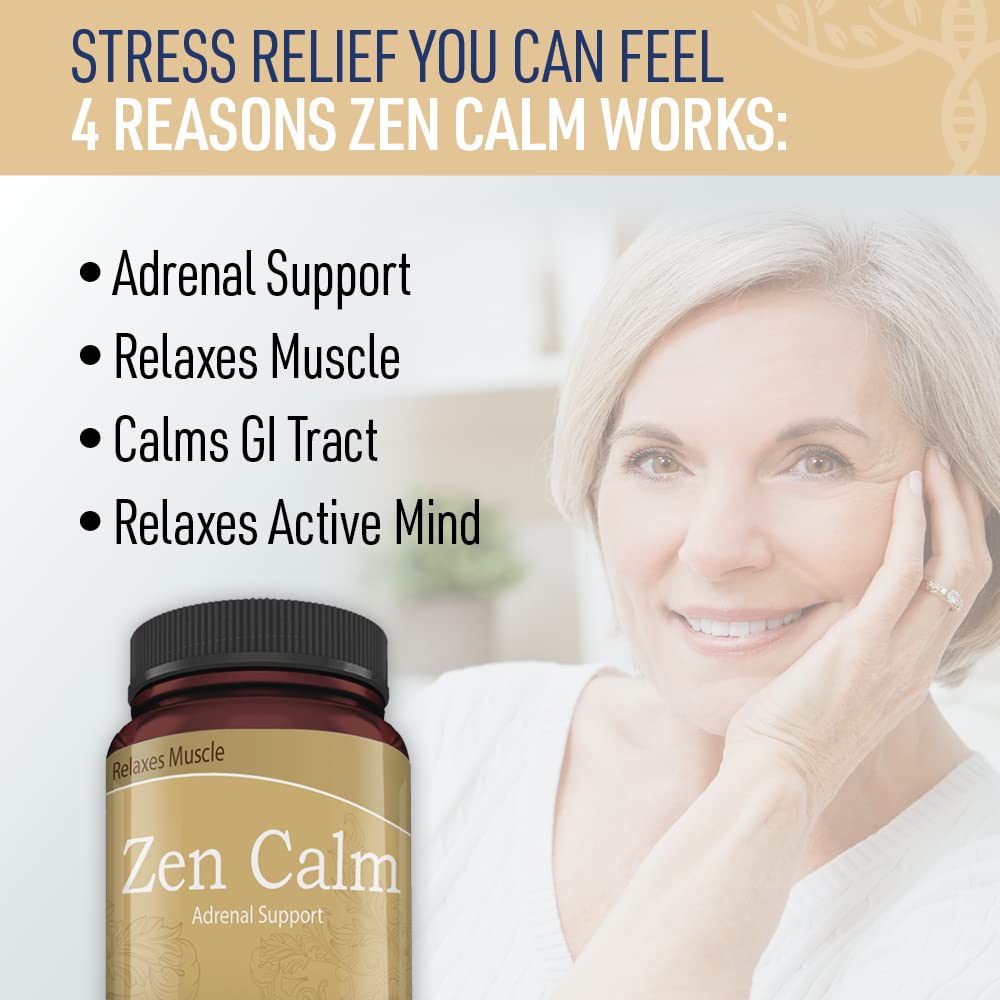 Liver Medic Zen Calm Stress Adrenal Support Capsules, 60 Count