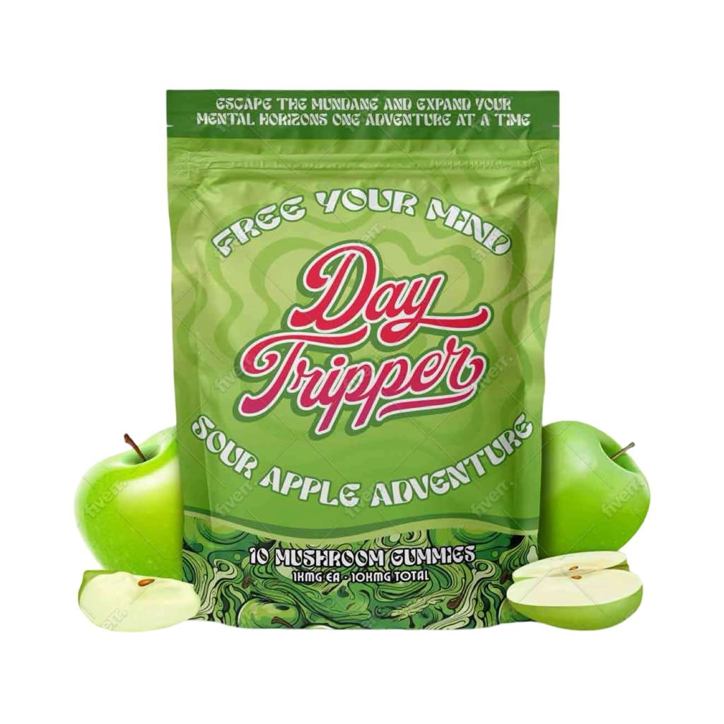Generic Day Tripper Sour Apple Adventure Mushroom Gummies, 10 Count