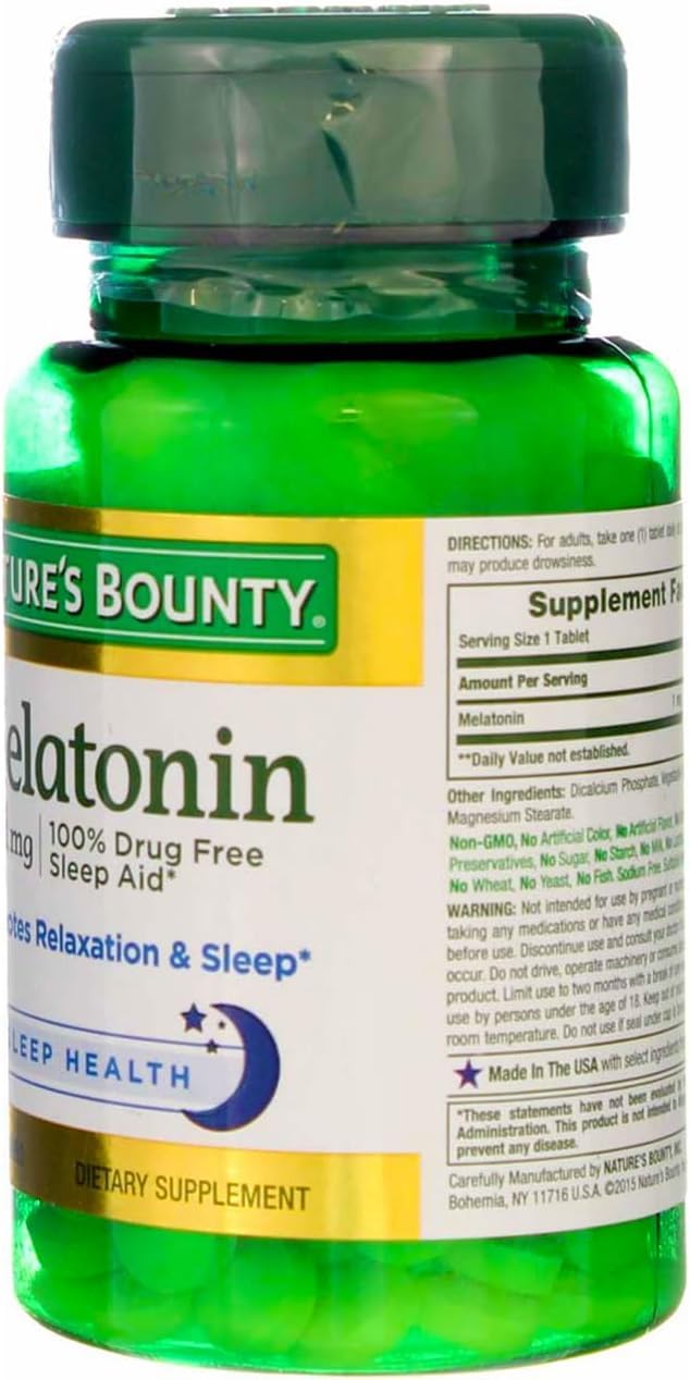 Nature's Bounty Melatonin 1 mg Tablets, 720 Tablets