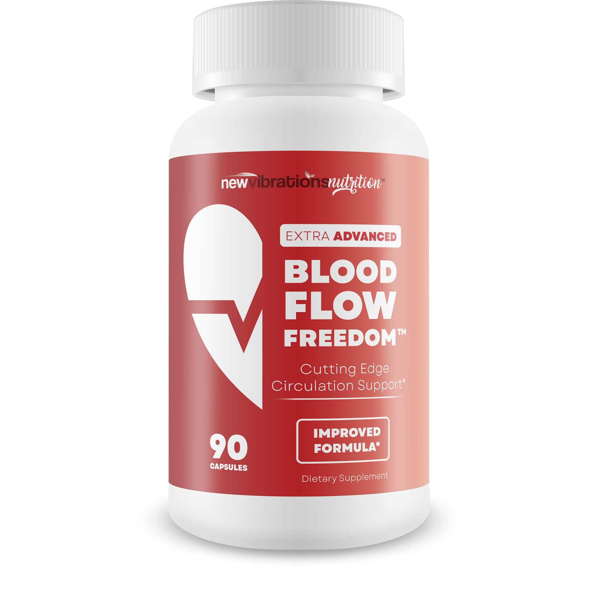 New Vibrations Nutrition Blood Flow Freedom Capsule 90 Count