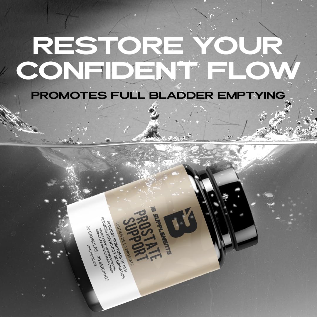 Iron Brothers Prostate Support for Men Saw Palmetto, Pygeum & Pumpkin Seed Natural DHT Blocker 90 Vegan Capsules
