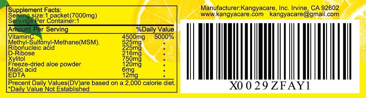 Kangyacare Active C Vitamin C Powder, 30 Packets