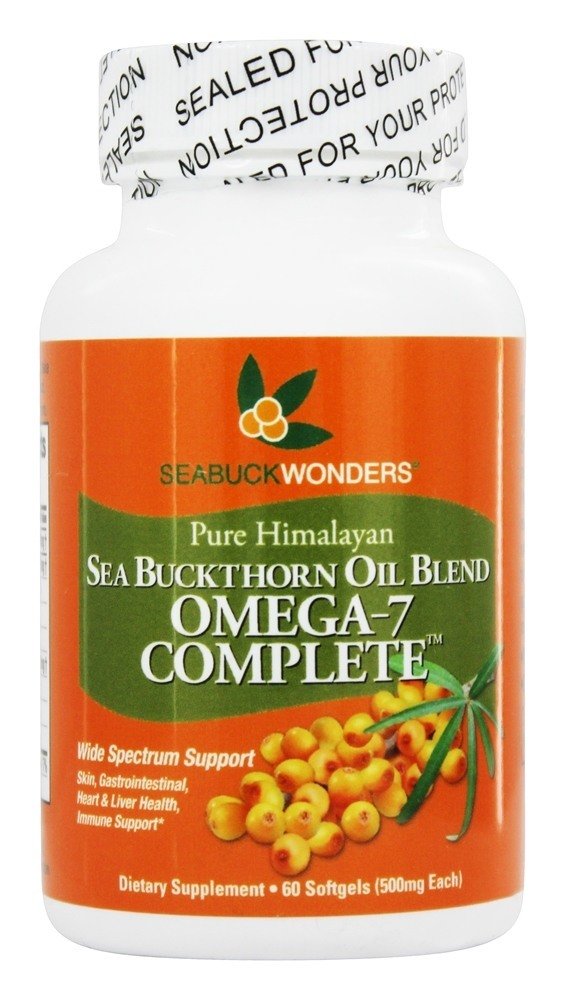 SEABUCKWONDERS Sea Buckthorn Omega 7 Complete - 500 mg Softgels 60