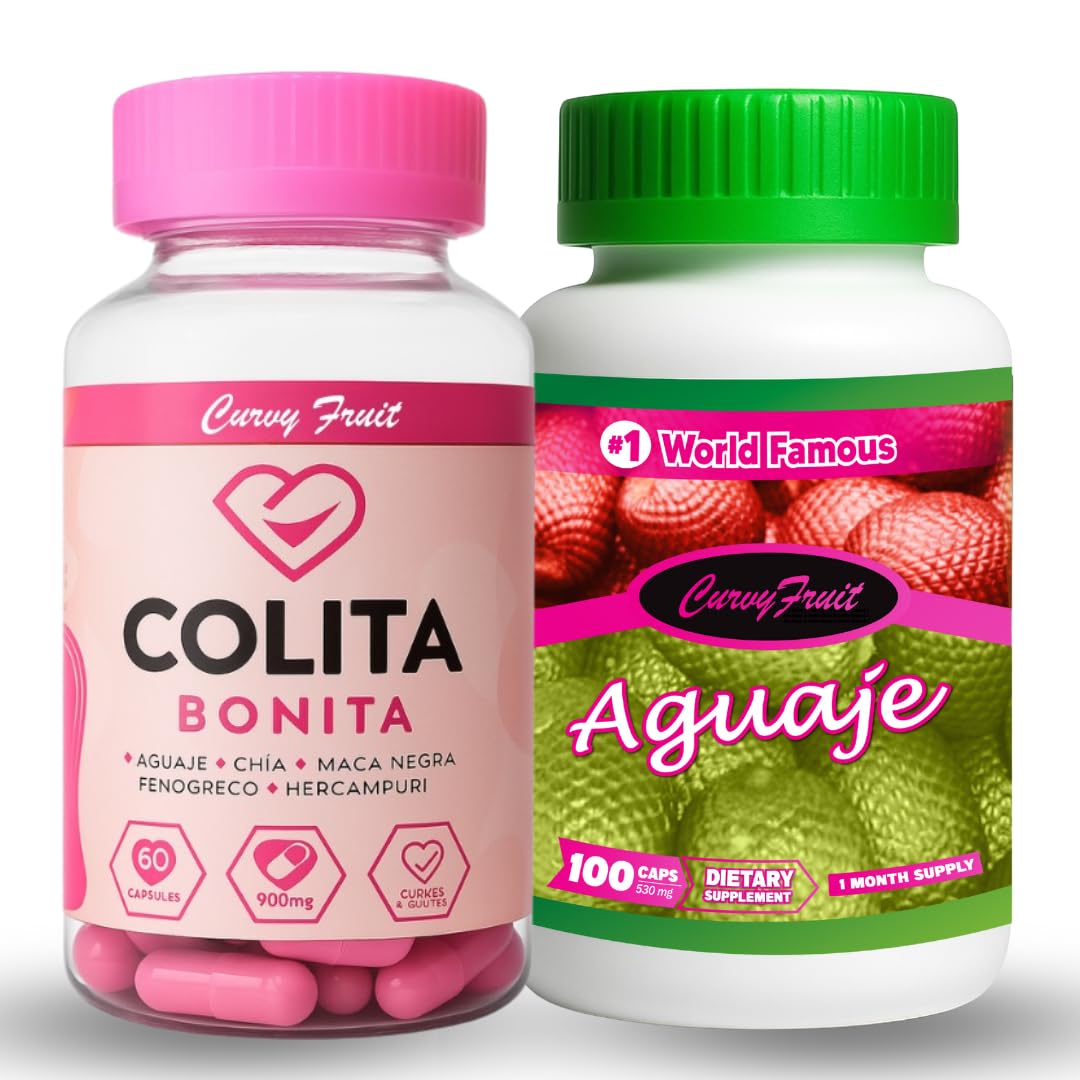Curvy Fruit Aguaje Colita Bonita Booty Growth Formula - Capsules, 100 Count