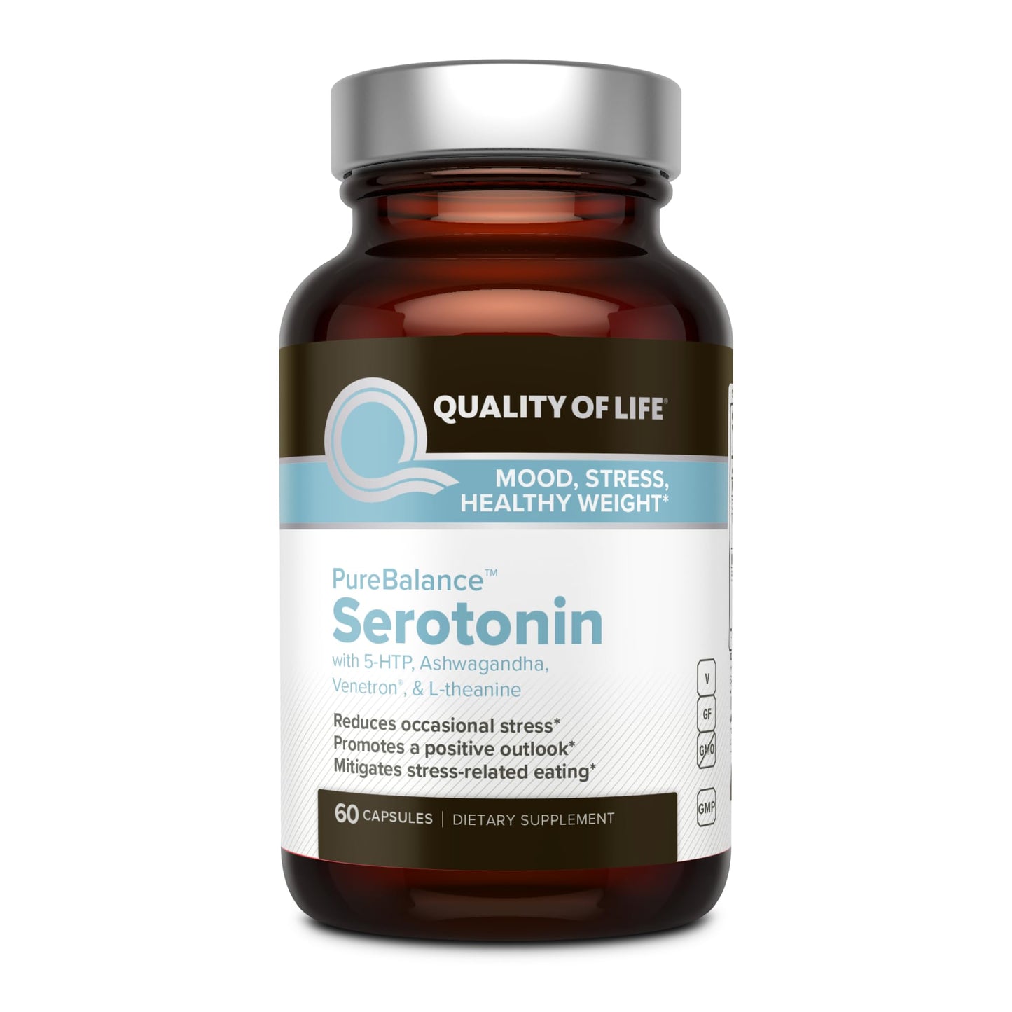 Quality of Life Pure Balance Serotonin Premium Capsules 60 Count