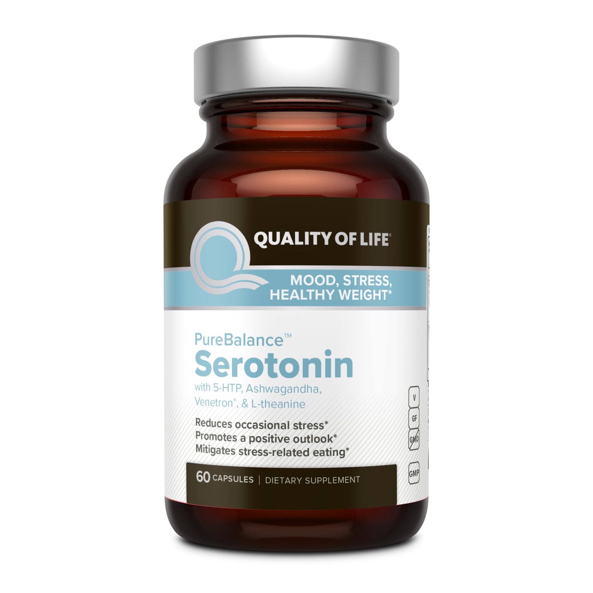 Quality of Life Pure Balance Serotonin Premium Capsules 60 Count