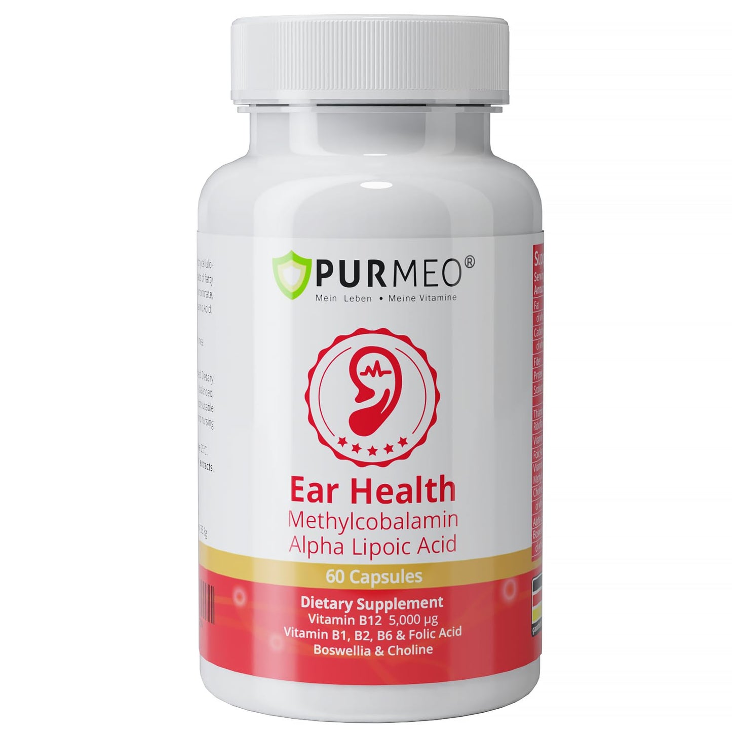 purmeo Ear Health Supplement Capsule, 60 Count