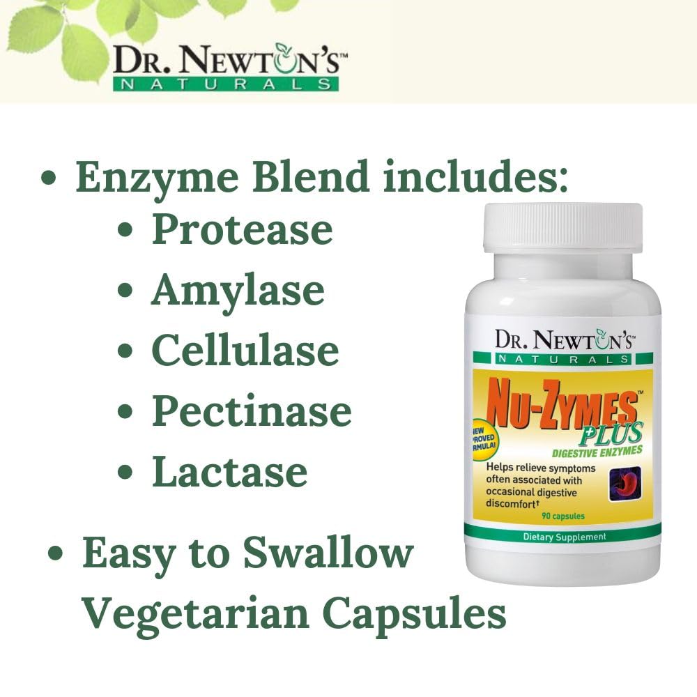 SelfCare+ Dr. Newton's Naturals Nu-Zymes Plus Digestive Enzymes 90 Capsules