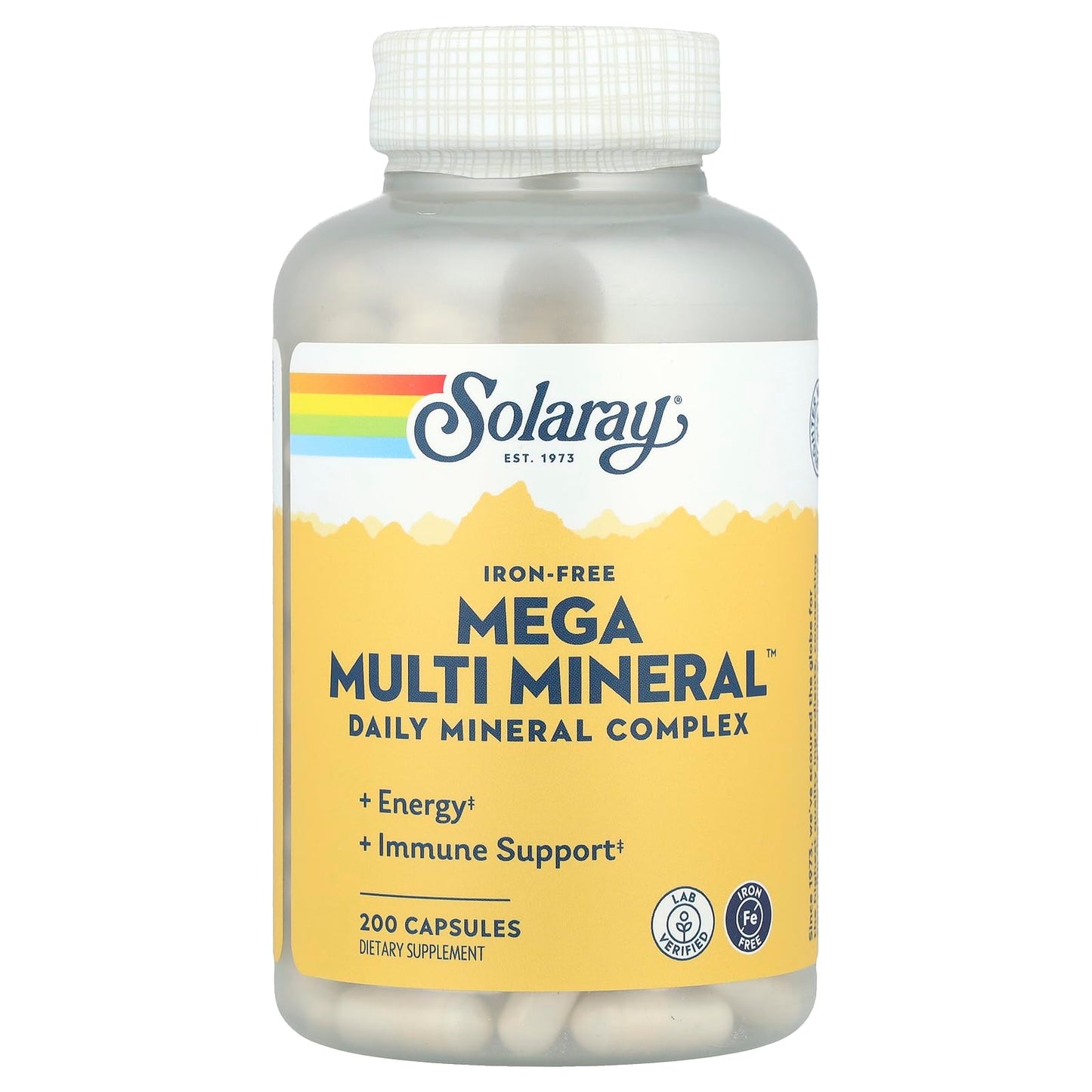 Solaray Mega Multi Mineral 200 Capsules