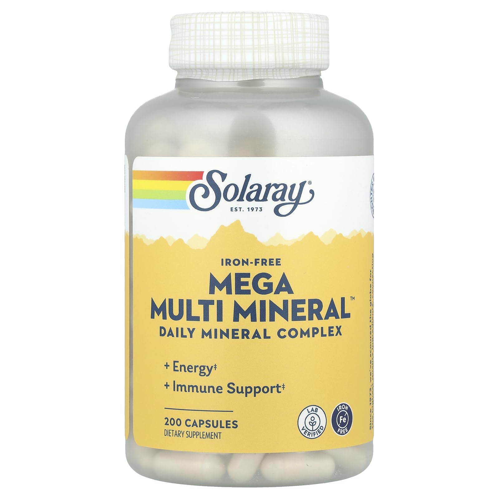Solaray Mega Multi Mineral 200 Capsules