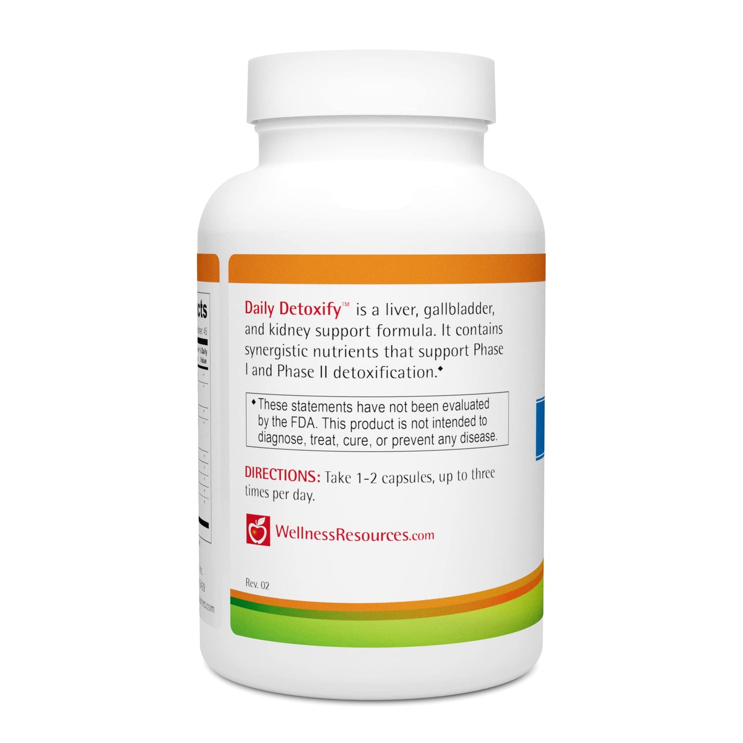 Wellness Resources Daily Detoxify with Silymarin, Dandelion, RA Lipoic Acid, NAC, Chlorella and More for Liver Support and Comprehensive Detoxification, 90 Capsules