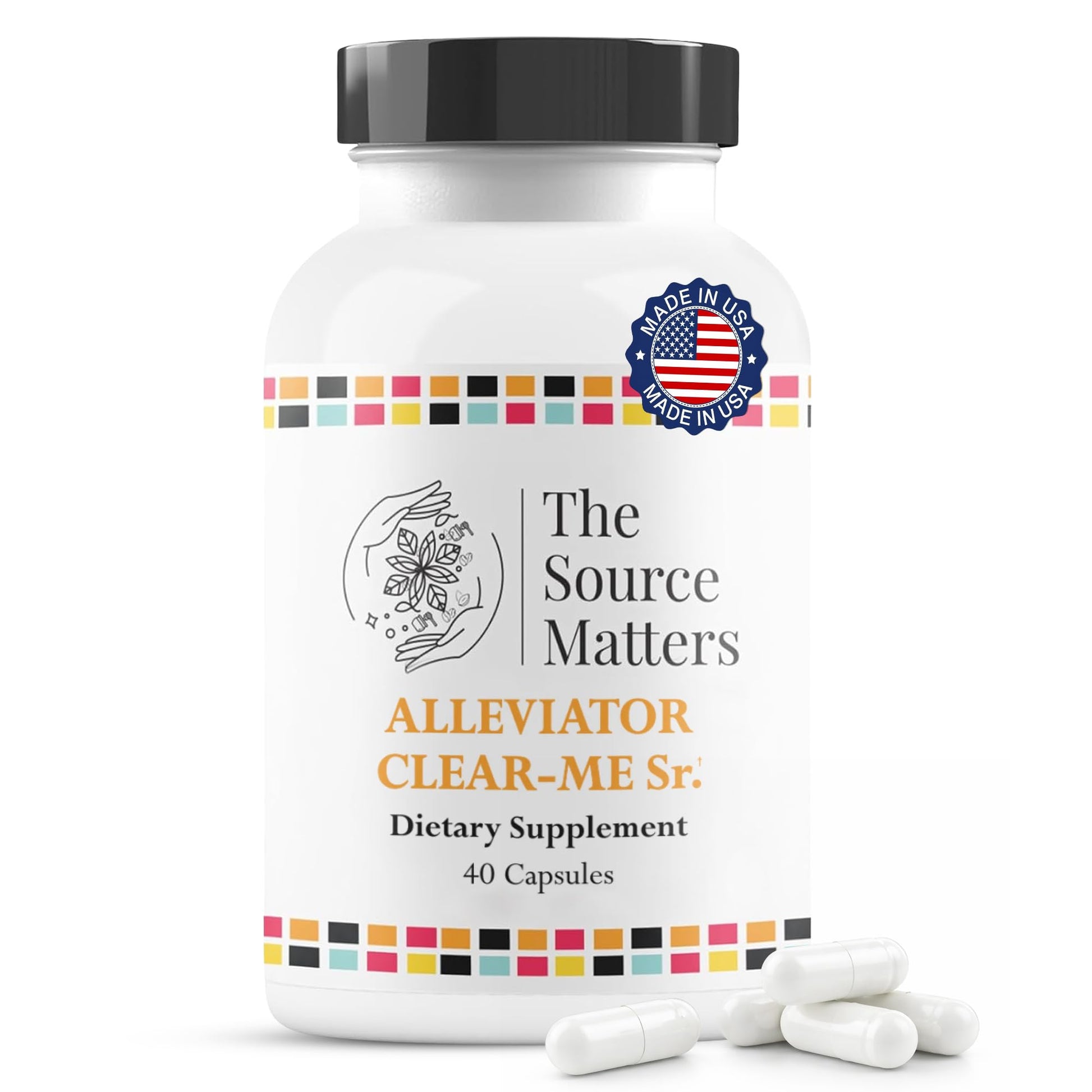 THE SOURCE MATTERS Alleviator Clear-ME SR Seasonal Allergy Relief and Immune Support Capsule, 40 Count