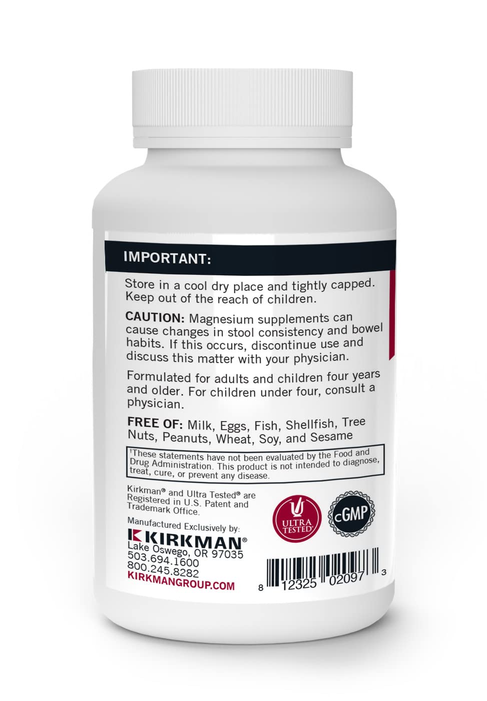 Kirkman Vitamin B6 with Magnesium Chewable Tablet, 120 Tablets