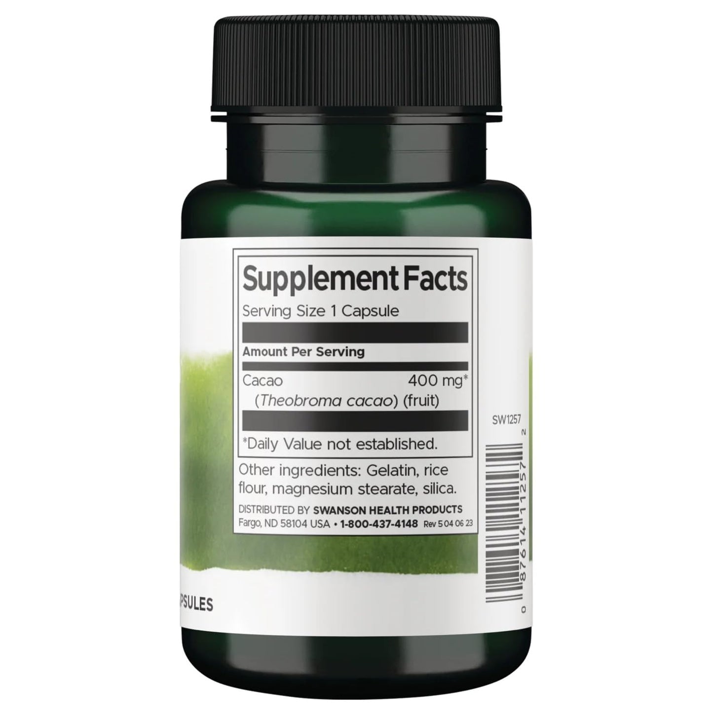 Swanson Full Spectrum Cacao (Raw Cocoa) 120 Capsules