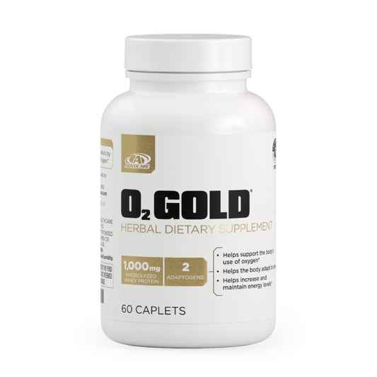 AdvoCare O2 Gold Blood Oxygen Supplement with Rhodiola Rosea Root & Hydrolyzed Whey Protein, Supports Energy, 60 Capsules