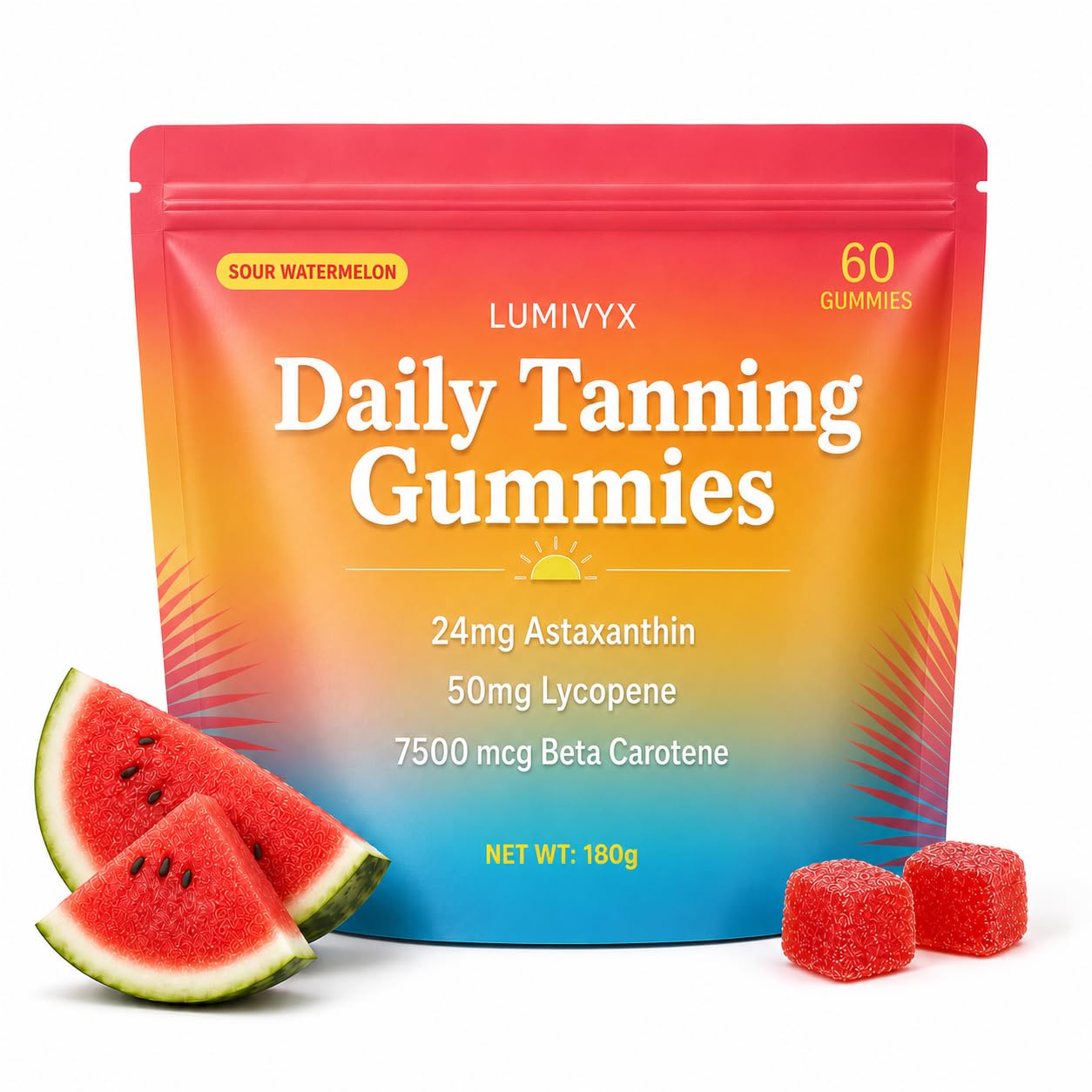 SARAMAES Lumivyx Tanning Gummies Gummy 60 Count