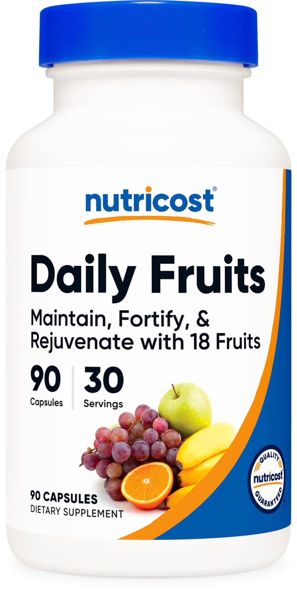Nutricost Daily Fruits (18 Fruits Blend) 90 Capsules