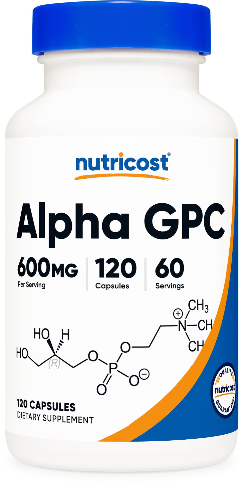 Nutricost Alpha GPC 600mg Capsules, 120 Count