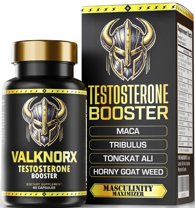 VALKNORX Primal Viking Testosterone Booster Capsule, 60 Count