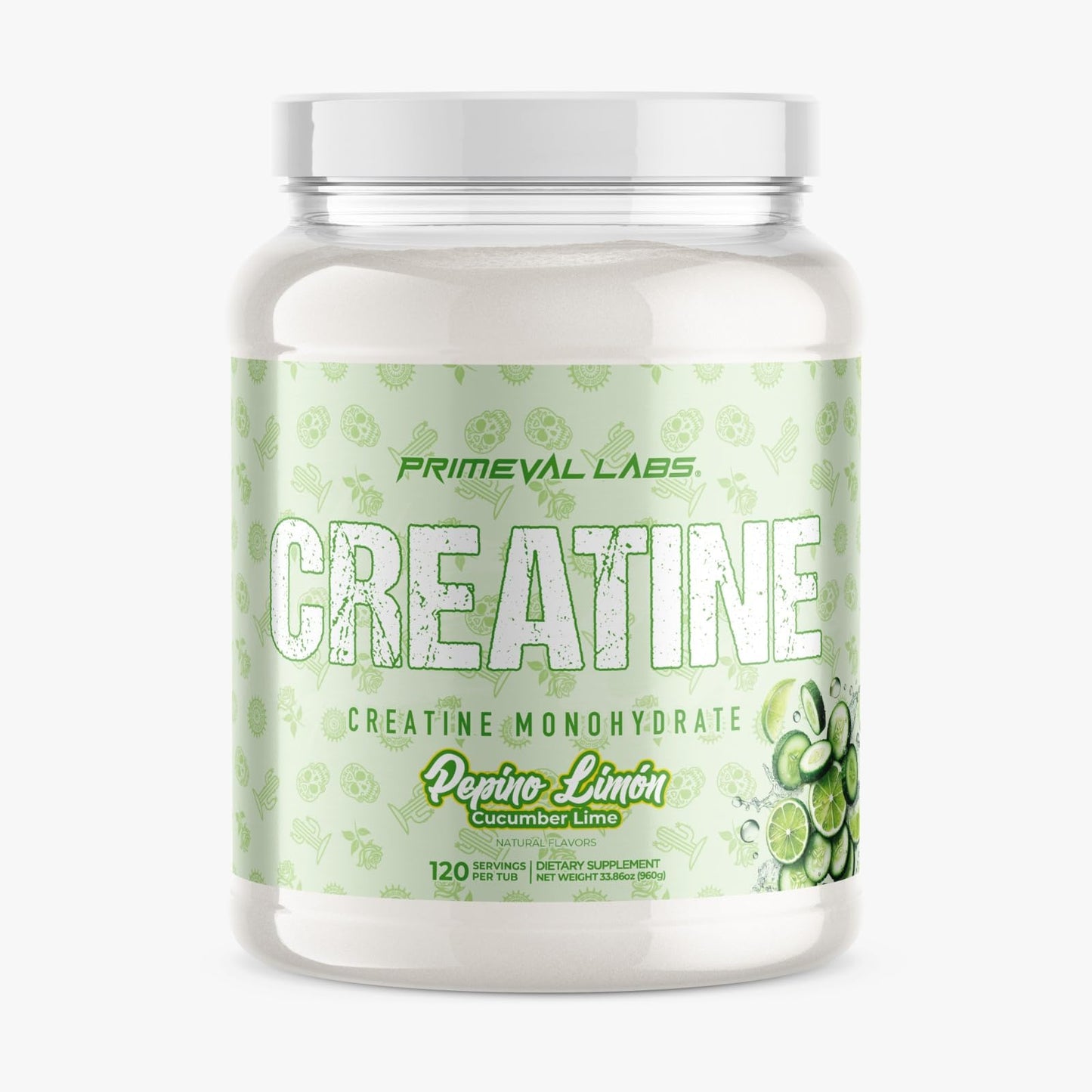 Primeval Labs Clean Creatine Monohydrate Powder, 120 Servings