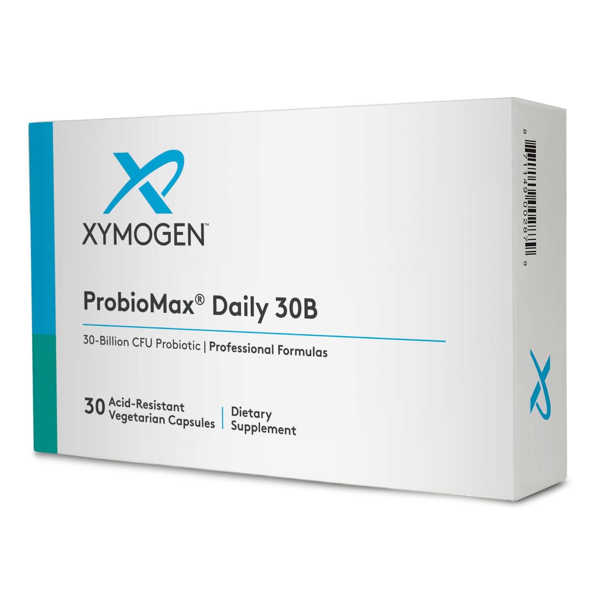 XYMOGEN ProbioMax Daily 30B - 30 Billion CFU Multi-Strain Formula - Digestive, Immune & Microbiome Support - Daily Probiotic Supplement - Dairy & gluten-free - 30 Capsules