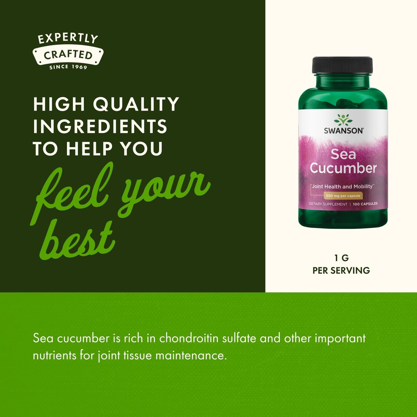 Swanson Sea Cucumber Capsules 200 Capsules