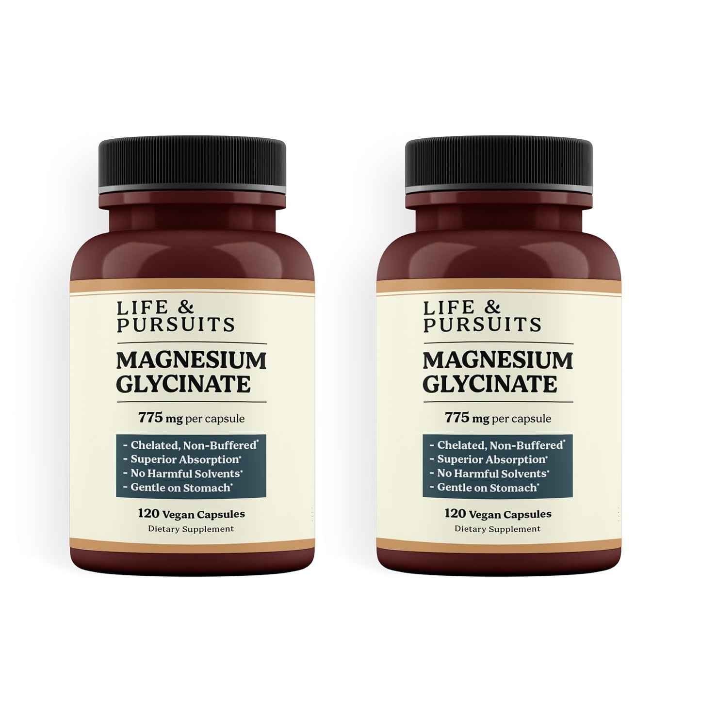 Life & Pursuits Pure Magnesium Glycinate Capsules 240 Count