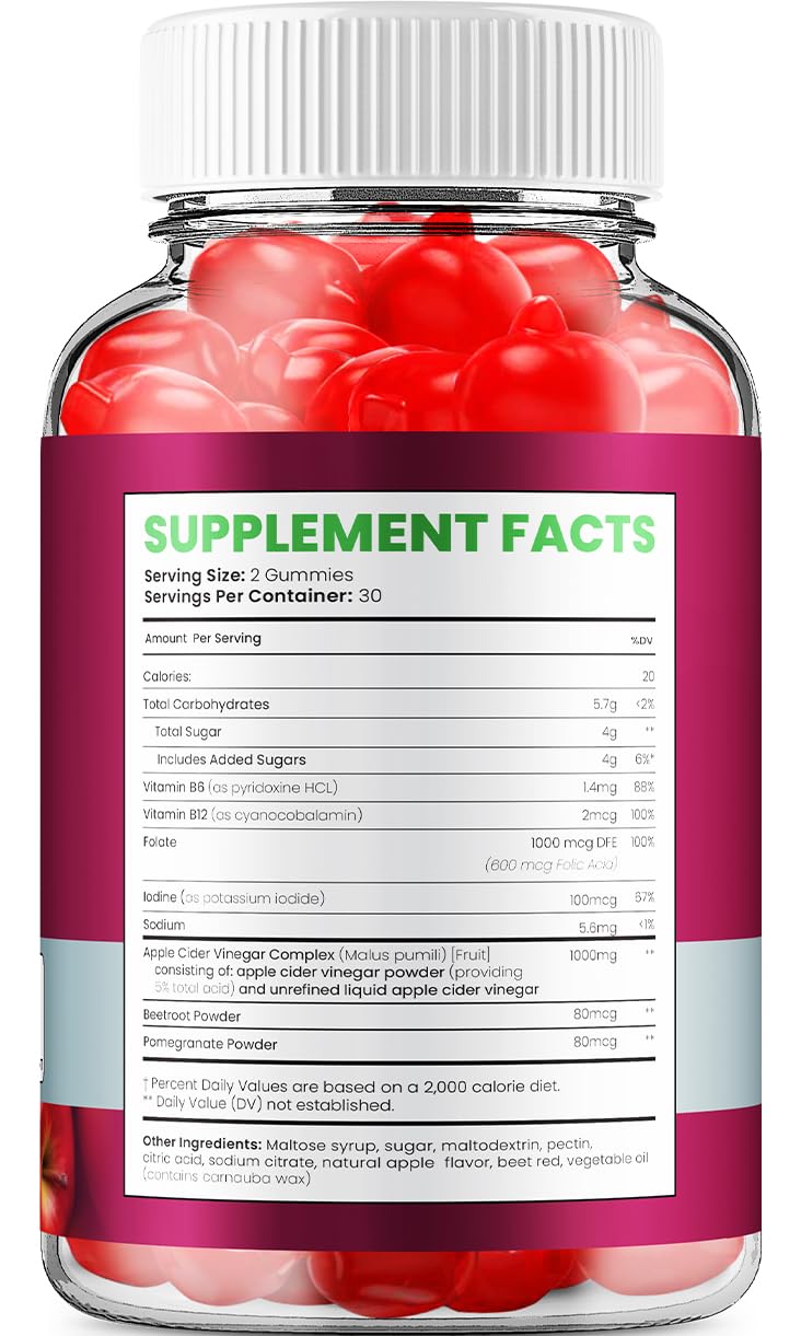 Indelo PureXKeto ACV Gummies Dietary Supplement Gummy 300