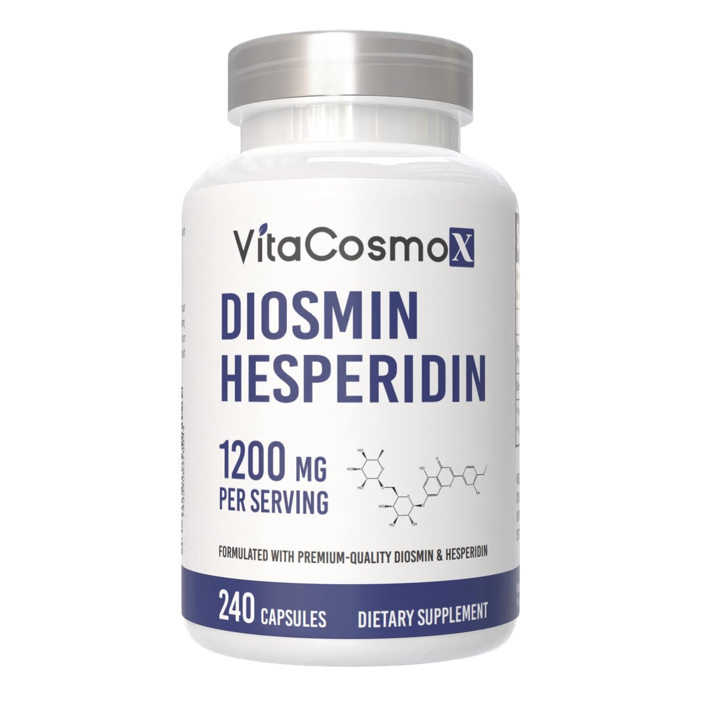 VitaCosmoX Diosmin Hesperidin 1200 mg Complex, 480 Capsules