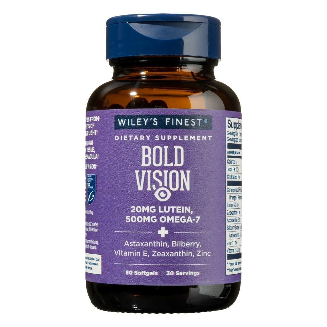 Wiley's Finest Wild Alaskan Fish Oil Bold Vision Softgels 60