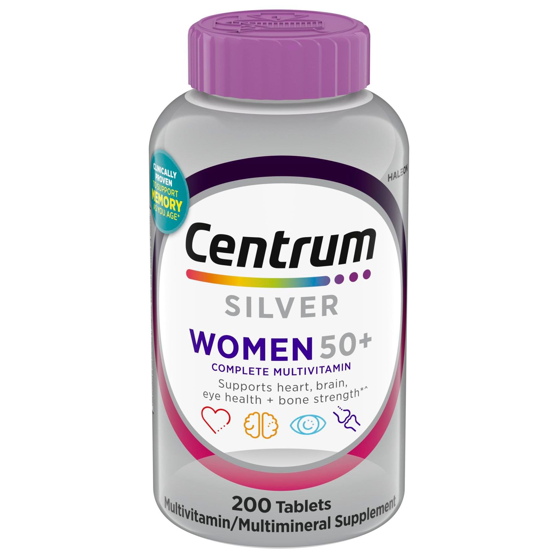 Back2Natural Silver Women's Multivitamin for Women 50 Plus Tablet, 275 Tablets