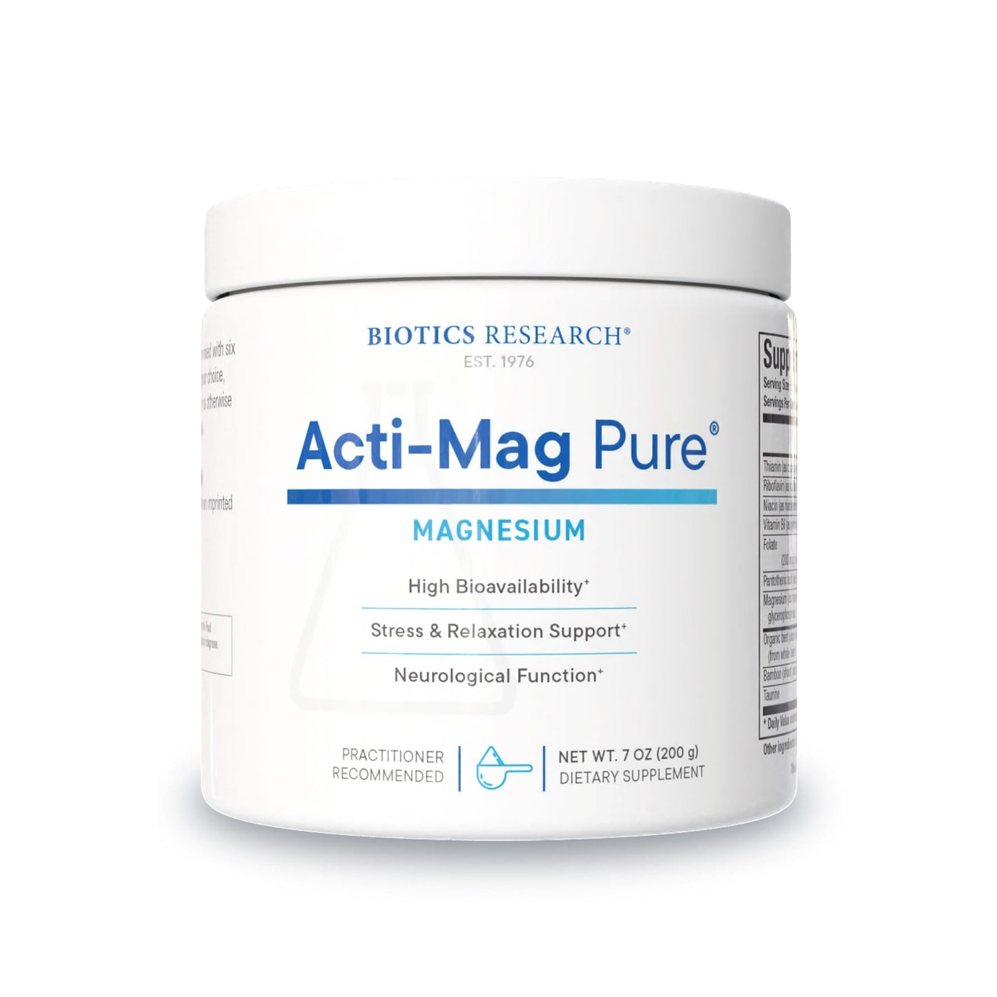 Biotics Research Acti-Mag Pure Magnesium Glycerophosphate Powder, 7 oz