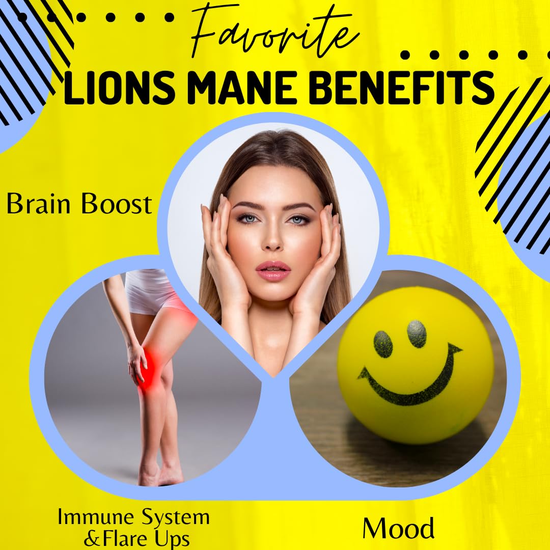 BioImmune Organic Lions Mane Supplement Capsules 120 Capsules