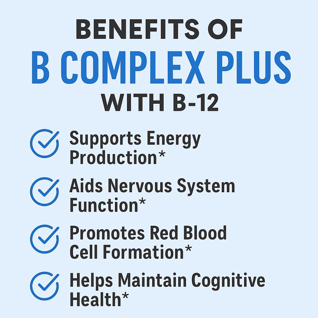 Probase Nutrition B Complex Plus with B-12, 60 Capsules