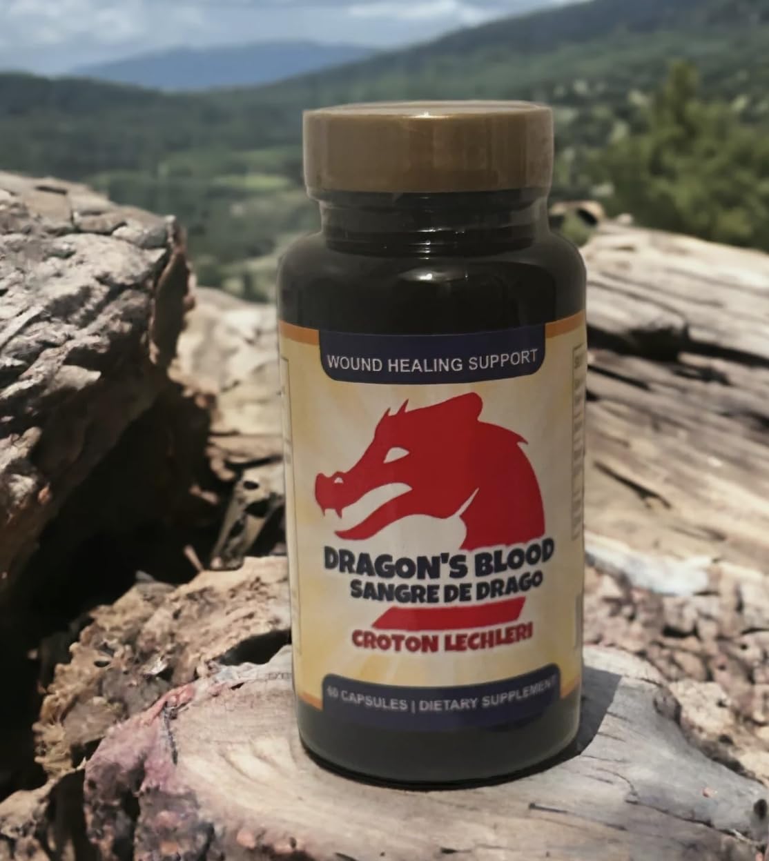 Generic Dragon's Blood Resin Extract Croton Lechleri Sangre de Drago (Sangre de Grado) Digestive Health Supplement Capsules, 60 Count