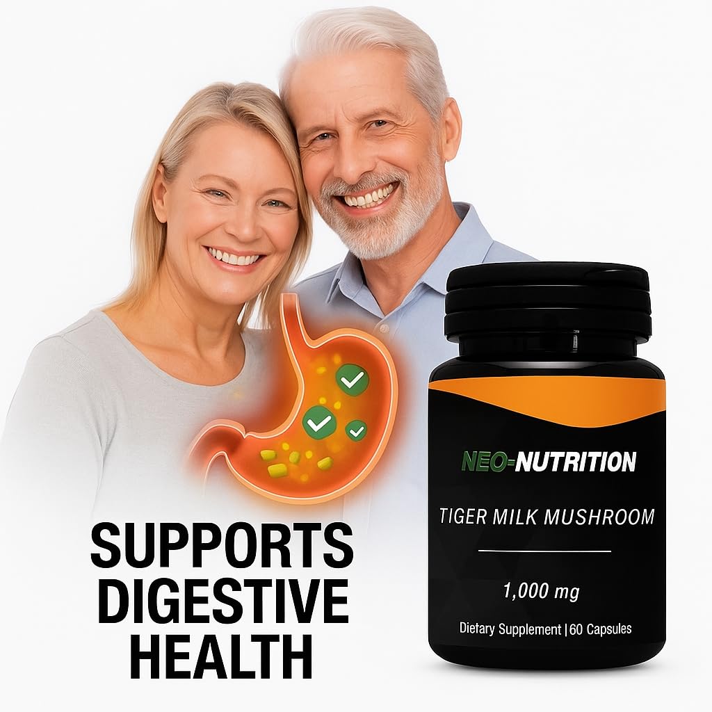 NEO-NUTRITION Tiger Milk Mushroom 1000mg Rhinocerus Sclerotium Capsules 60