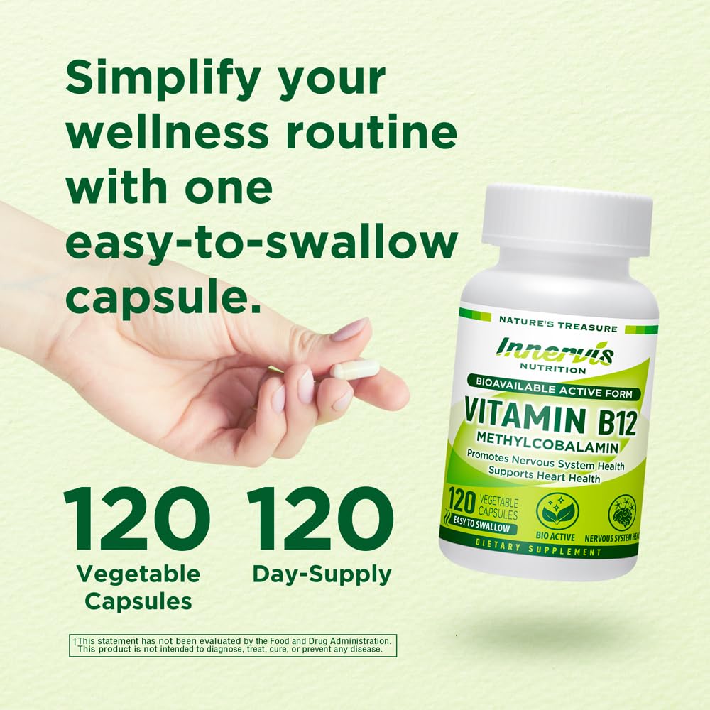 INNERVISNUTRITION Methyl B12 1000mcg Capsule, 120 Count