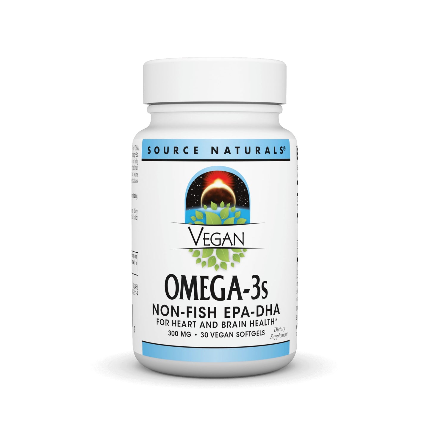 Source Naturals Vegan Omega-3s, Non-Fish EPA-DHA, for Heart and Brain Health Support Softgels 30