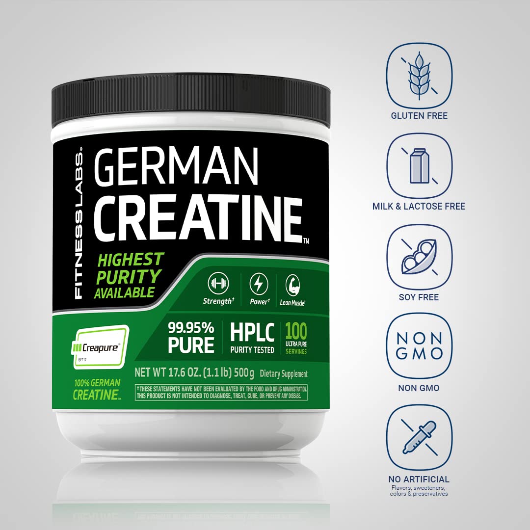 Fitness Labs German Creatine Monohydrate Powder 17.6 oz