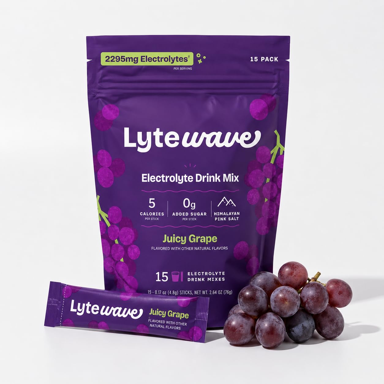 Lizardo Brands, Inc. Lytewave Electrolytes Powder Packets, 2.5 oz