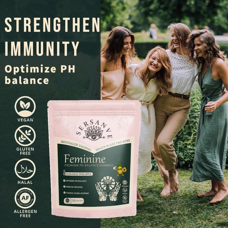 SERSANVE Premium Feminine Balance Gummies, 120 Gummies