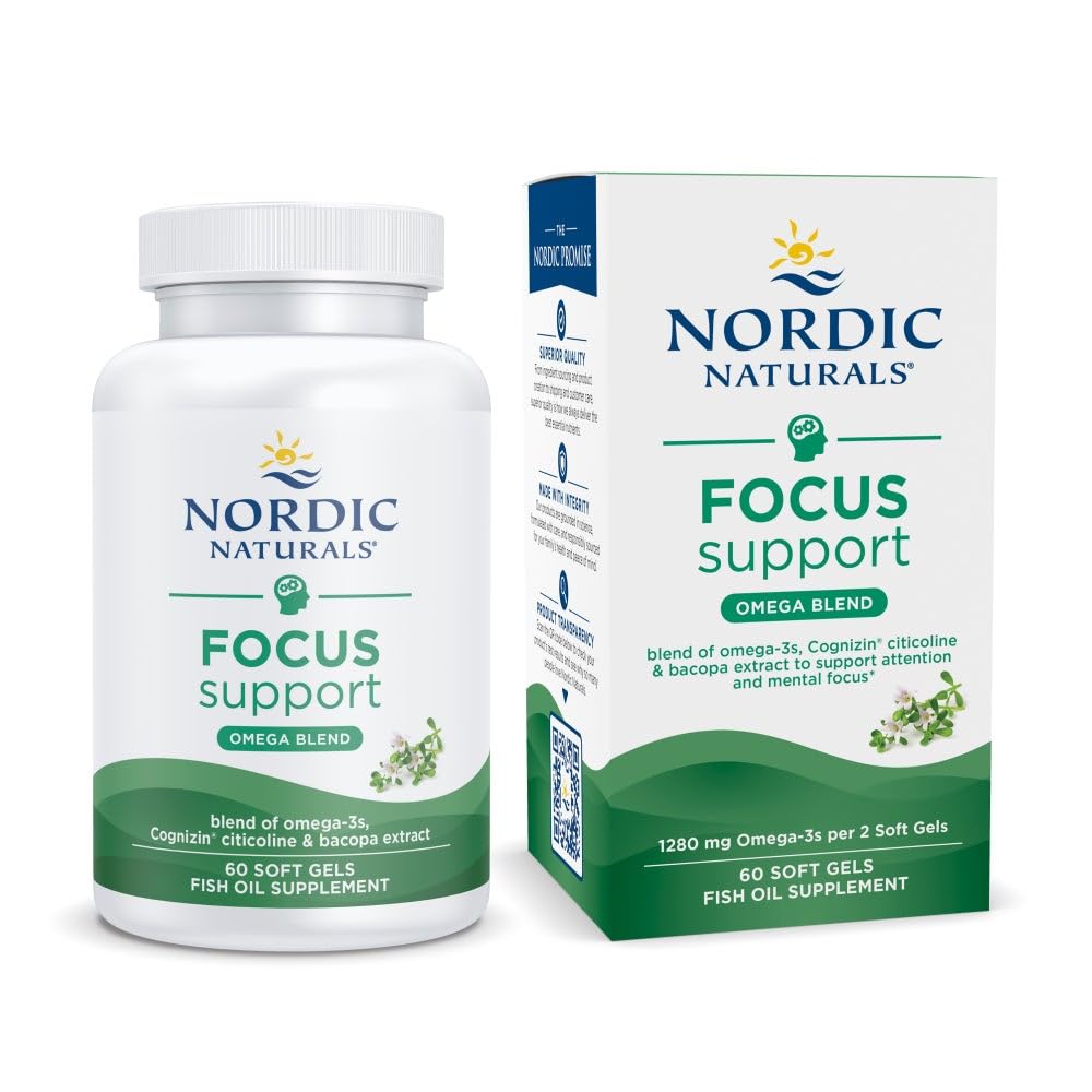 Nordic Naturals Omega Focus Softgels, 60 Count